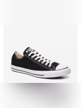 Converse Chuck Taylor All Star Low Top Black Sneakers Mens 8.5 Womens 10.5